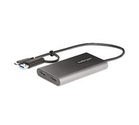 StarTech.com Adattatore da USB-C a HDMI - Convertitore da USB tipo C o A a 2x HDMI per laptop - 4K 60Hz 100W Power Delivery Pas