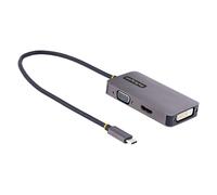 StarTech.com Adattatore da USB C a HDMI VGA - Dock USB C multiporta digitale/AV - Adattatore USB tipo C fino a 4K60Hz - Docking station USB C, compatibile Thunderbolt 3/4 - Adattatore da viaggio - Nou