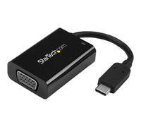 StarTech.com Adattatore da USB-C a VGA con alimentazione - 1080p Convertitore video USB Type-C a monitor VGA con porta di ricarica Pass-Through PD 60W - Compatibile Thunderbolt 3 - Nero