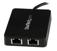 StarTech.com Adattatore di Rete USB-C a doppia uscita Ethernet Gigabit con porta USB tipo-A
