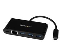 StarTech.com Adattatore di rete USB-C a Ethernet a 3 porte, Hub USB 3.0 con Powe