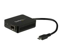 StarTech.com Adattatore di rete USB-C a Fibre ottiche - Convertitore SFP con slot aperto