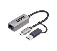 StarTech.com 2.5GbE USB-C to Ethernet Adapter with USB-A Converter, NBASE-T NIC,