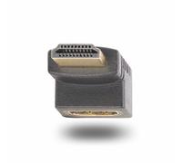 StarTech.com Adattatore HDMI 2.0 a Angolo Retto Verticale, Maschio a Femmina, Salva Porta HDMI Verticale a 90 Gradi, 4K 60Hz, Estensione Curva per HDMI ad Alta Velocità, Collegamento HDMI 2.0 in Angol
