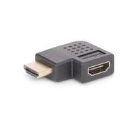 StarTech.com Adattatore HDMI 2.0 ad angolo retto, da maschio a femmina, salvaporta HDMI orizzontale a 90 gradi, 4K 60Hz