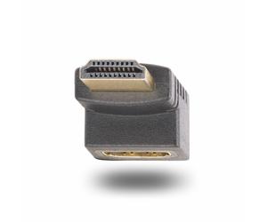 StarTech.com Adattatore HDMI 2.0 con angolo di 90 gradi verso l'alto, da maschio a femmina, salvaporta HDMI verticale angolato NEW