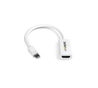 STARTECH.COM Adattatore Mini DisplayPort 1.2 a HDMI 4K attivo - Per Mac DP Mini compatibile - M / F - Bianco