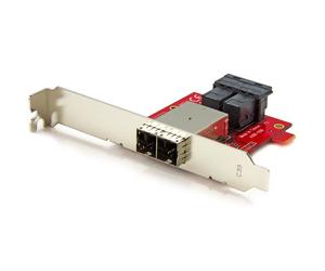 StarTech.com Adattatore Mini SAS da 2x SFF-8643 interno a 2x SFF-8644 esterno con staffe - 12 Gb/s - Nouvo