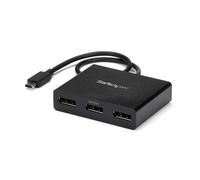 StarTech.com Adattatore multi monitor USB-C a 3 porte, Hub USB Type-C a 3x DisplayPort 1.2 MST, triplo estensore/splitter per laptop DP 1080p 30Hz, cavo integrato extra-lungo - Solo Windows - Nouvo