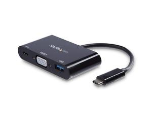 StarTech.com Adattatore Multifunzione USB-C a VGA con porta USB-A e Power Delive