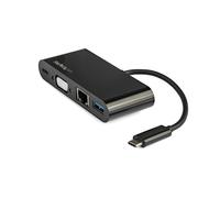 StarTech.com Adattatore Multiporta USB-C a VGA - Ricarica via Power Delivery (60W) - USB 3.0 - Gbe - Adattatore USB-C per Mac,