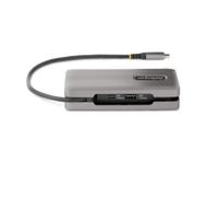 StarTech.com Adattatore Multiporta USB-C - Docking Station USB Type C con HDMI/DP 4K60Hz - Hub USB a 3 porte 1x ricarica - PD