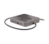 StarTech.com Adattatore multiporta USB-C, doppio video HDMI, 4K 60Hz, hub USB-A/USB-C a 2 porte 10Gbps, 100W PD, GbE, SD, cavo da 56 cm, dock da viaggio/stazione di aggancio - Nouvo