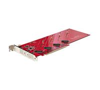 StarTech.com Adattatore PCI Express M.2 NVMe - Scheda Adattatore PCIe x16 a Quattro SSD M.2 NVMe or AHCI M.2, 7.8Gbps / Biforcazione Necessaria - Compatibile Windows/Linux (QUAD-M2-PCIE-CARD-B)