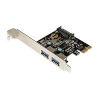 StarTech.com Adattatore scheda controller PCI Express PCI-E 2 porte USB 3.0 con alimentazione SATA - Accessorio (PCIe, USB 3.0, 5 Gbit/s, Windows Server 2003, Windows Server 2003 x64, Windows Server