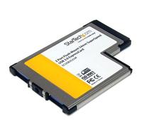StarTech.com Adattatore scheda ExpressCard SuperSpeed USB 3.0 a 2 porte, 5Gbps, Scheda ExpressCard 3.0 da 54 mm con montaggio a filo e supporto UASP (ECUSB3S254F)