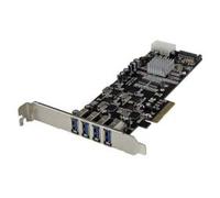 StarTech.com Adattatore scheda SuperSpeed USB 3.0 con 4 porte PCI Express (PCIe) con 4 canali da 5 Gbps dedicati - UASP - Alimentazione SATA/LP4