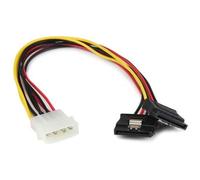 STARTECH.COM - Adattatore splitter cavo di alimentazione Y LP4 a 2 SATA latching da 30 cm - Molex 4 pin a dual SATA