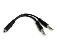 Startech Splitter Cuffie Da 3.5mm 3 Pin One Size Black