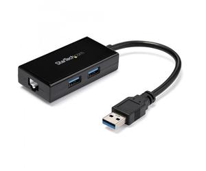 StarTech.com Adattatore USB 3.0 a Ethernet Gigabit con Hub USB a 2 porte incorporato