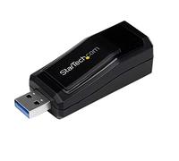 StarTech.com Adattatore USB 3.0 a Gigabit Ethernet RJ45, Scheda di rete NIC esterna USB a LAN Ethernet 10/100/1000 Mbps (USB31000NDS)
