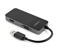 StarTech.com Adattatore USB 3.0 a HDMI e VGA - Convertitore adattatore multiporta 4K/1080p USB Type-A per doppio monitor - Scheda video grafica esterna - USB Dongle per 2 display