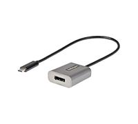 StarTech.com Adattatore USB C a DisplayPort 8K/4K 60Hz - Adattatore Dongle USB-C a DisplayPort 1.4 - Convertitore video USB Type-C a DP Monitor - Funziona con Thunderbolt 3 - Cavo integrato da 30 cm