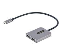StarTech.com Adattatore USB-C a Doppio HDMI, Hub USB Tipo-C Multi-Monitor MST, Doppio Schermo HDMI 4K 60Hz per PC Splitter, HDR