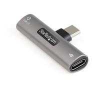 StarTech.com Adattatore USB C di ricarica e audio - Alimentatore USB-C con porta USB-C Audio per cuffie - Caricabatterie USB Type-C PD 60W - Per telefoni/tablet/portatili USB tipo C