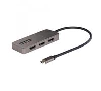 StarTech.com Adattatore USB-C HDMI a 3 Porte - MST Hub USB C a HDMI 4K 60Hz - Convertitore da USB Type-C a Multi Monitor HDMI per Notebook - Splitter HDMI / Hub HDMI Multi-Stream Trasport - Cavo inte