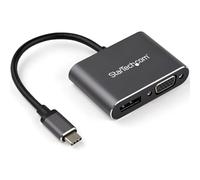 StarTech.com Adattatore video multiporta USB-C - DisplayPort o VGA - 4K 60Hz - Alluminio - Convertitore USB Type C a DP o VGA (CDP2DPVGA)