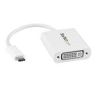StarTech.com Adattatore Video USB-C a DVI - Convertitore USB-C a DVI-I M/F - 2560x1600 - Bianco (CDP2DVIW)
