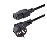 StarTech.com Cavo di alimentazione per PC da EU Schuko a C13 da 1 m, Cavo di corrente AC 250V 10A 18AWG, Cavo di ricambio con s