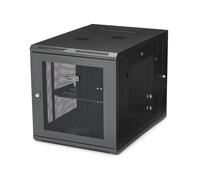 StarTech.com Armadio di rete a parete 12U a 4 montanti con ripiano 1U, armadietto per server a parete con cerniera da 19 per apparecchiature IT/AV/Elettronica/Computer, armadietto rack ventilato fless