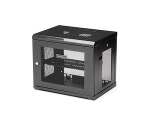 StarTech.com Armadio di rete a parete 9U a 2 montanti con ripiano 1U, armadio per server a parete da 19 per dati/reti/AV/elettronica/IT, piccolo armadio rack ventilato - Nouvo