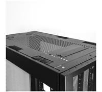 StarTech.com Armadio Rack 19" 25U su Ruote a 4 Montanti, Server Rack 19 Pollici Mobile con Ripiano 1U e pannelli laterali con serratura. Rack Dati Ventialta con Profondità di montaggio regolabile