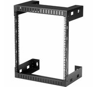 StarTech.com Armadio Rack a Muro 12U 19" - Server Rack a Telaio Aperto a 2 Montanti con Profondità di Montaggio di 30cm, Armadio di rete per ApparecchiatureIT/AV/Switch/Patch Panel (RK12WALLO)