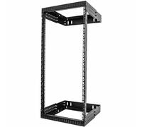 StarTech.com Armadio Rack a Muro 19" 24U, Robusto Server Rack a Telaio Aperto 2 Montanti a Profondità Regolabile, Quadro/Rack Dati per Apparecchiature IT/AV/Switch/Patch Panel (RACK-24U-20-WALL-OA)