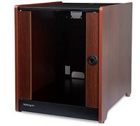 StarTech.com Armadio Server Rack 12U rifinito in legno con rotelle a profondita regolabile da 42,3cm a 52,3cm, fino a 136kg