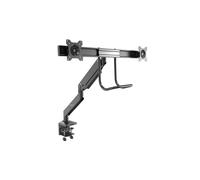 StarTech.com ARMSLIMDUAL2USB3 Doppio braccio per monitor - 2 porte USB 3.0 - Supporto da scrivania robusto (2 monitor, altezze sincronizzate)