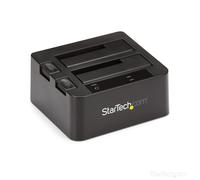 StarTech.com Box esterno USB 3.1 [10Gbps] a doppio alloggiamento da 2,5/3,5 SATA SSD/HDD (2BAY USB 3.1 GEN 2 SATA DOCK - TOOLFR