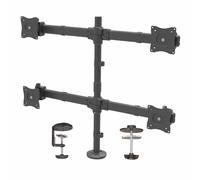 StarTech.com Braccio Articolato da Scrivania per 4 Monitor - Supporto per 4 Schermi VESA fino a 27 - Struttura in Accaio (DESK