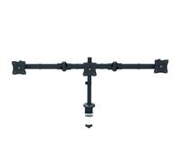 StarTech.com Braccio per triplo monitor VESA fino a 27" - Supporto monitor scrivania ergonomico - Staffa per monitor articolata regolabile in altezza - Inclinazione/Rotazione dello schermo