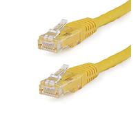 StarTech. Com C6PATCH35YL - Cavo Ethernet Cat6, Lungo 10,7 m, Giallo, Modellato, Cavo di Rete Lungo, Cavo Ethernet Cat 6, 10,7 m