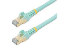 StarTech.com 5m CAT6a Ethernet Cable - Aqua - RJ45 Snagless Connectors - CAT6a S