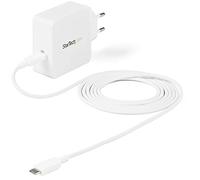 StarTech.com Caricatore USB-C da parete con PD 60W - Caricabatterie USB Type C con cavo da 2m - Alimentatore universale portatile per laptop USB tipo C - Certificato USB-IF /CE (WCH1CEU)