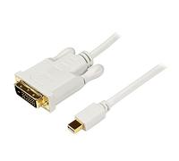 StarTech.com Cavo adattatore da Mini Displayport a DVI da 1.8m, Cavo convertitore passivo Mini DP a DVI, 1920x1200 HDTV fino a 1080p, Compatibile PC/MAC -Thunderbolt, DP++ Bianco (MDP2DVIMM3WS)