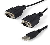 Startech Usb To Serial Adapter Cable 1.8 M One Size Black