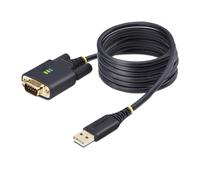 StarTech.com Cavo adattatore da USB a seriale da 2 m, ritenzione COM, viti/dadi intercambiabili, da USB-A a DB9 RS232, IC FTDI, NEW