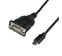 StarTech Cavo adattatore USB-C a seriale DB9 RS232 ICUSB232PROC, COM Port Retention, 40 cm, Nero